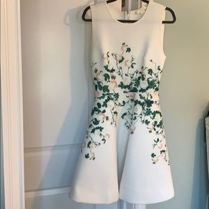 Stunning floral white dress